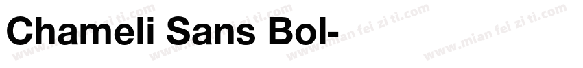 Chameli Sans Bol字体转换